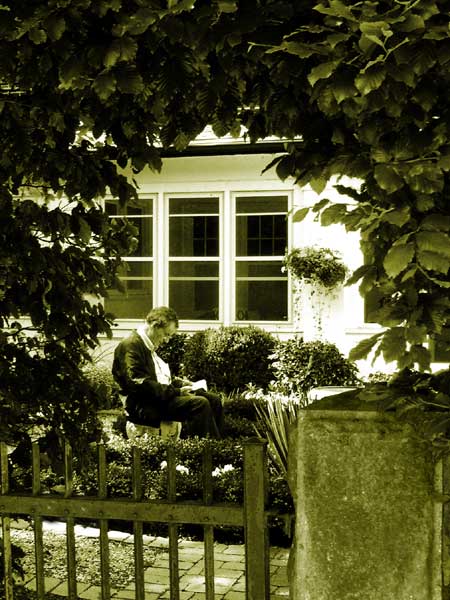 A quiet moment for a reader