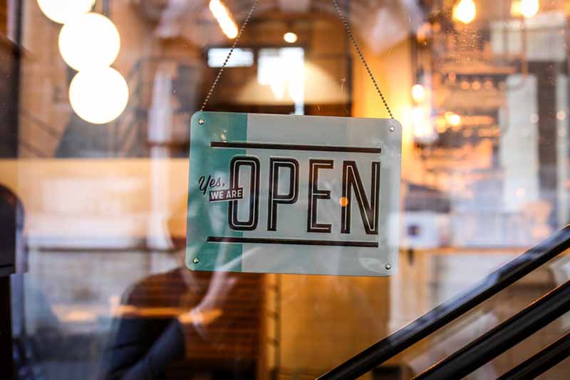 Open Business Sign